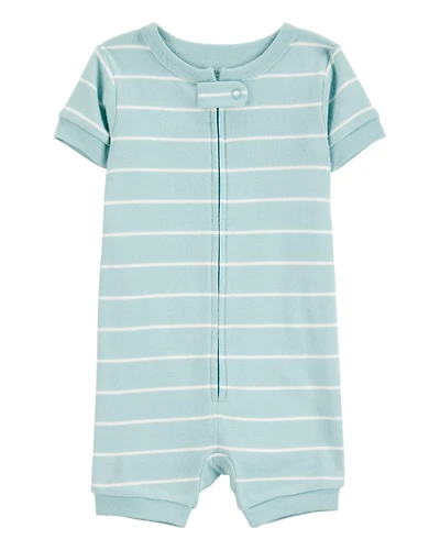 Baby 1-Piece Striped 100% Snug Fit Cotton Romper Pajamas