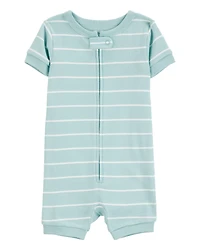 Baby 1-Piece Striped 100% Snug Fit Cotton Romper Pajamas