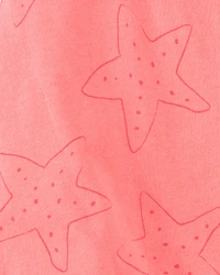 Baby Starfish Snap-Up Cotton Romper