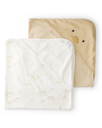 Baby 2-Pack Hooded Towels - Yellow