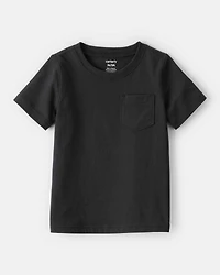 Toddler Solid Short-Sleeve Tee - Black