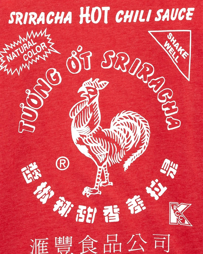 Kid Sriracha Long-Sleeve Graphic Tee - Red