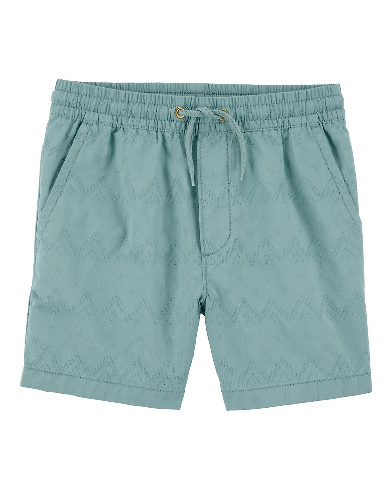 Kid Pull-On Bermuda Shorts - Teal