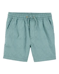 Kid Pull-On Bermuda Shorts - Teal