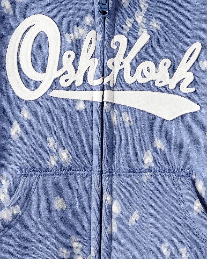 Baby Girl 2-Piece DayDream Fleece Heart Fleece Jacket & Joggers Set - Blue