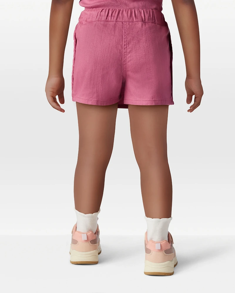 Toddler Girl 100% Cotton Skort - Pink
