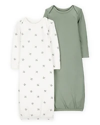 Baby 2-Pack PurelySoft Sleeper Gowns - Green