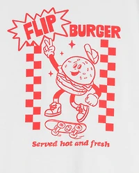 Kid Burger Short-Sleeve Graphic Tee - White