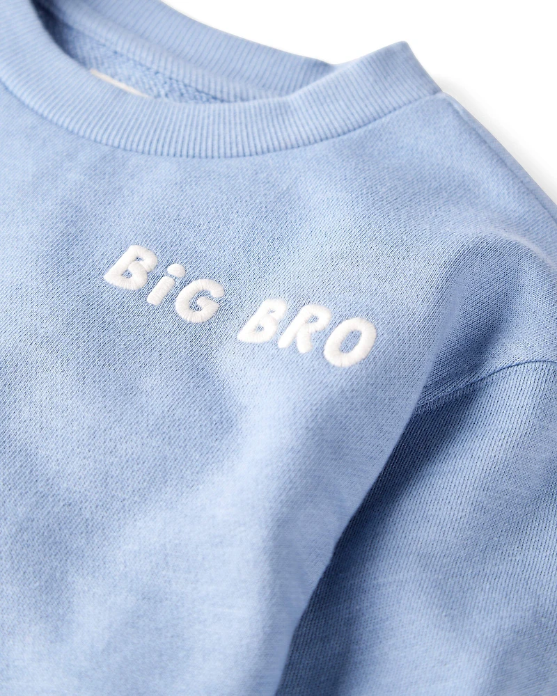 Toddler Organic Cotton Big Bro Sweatshirt