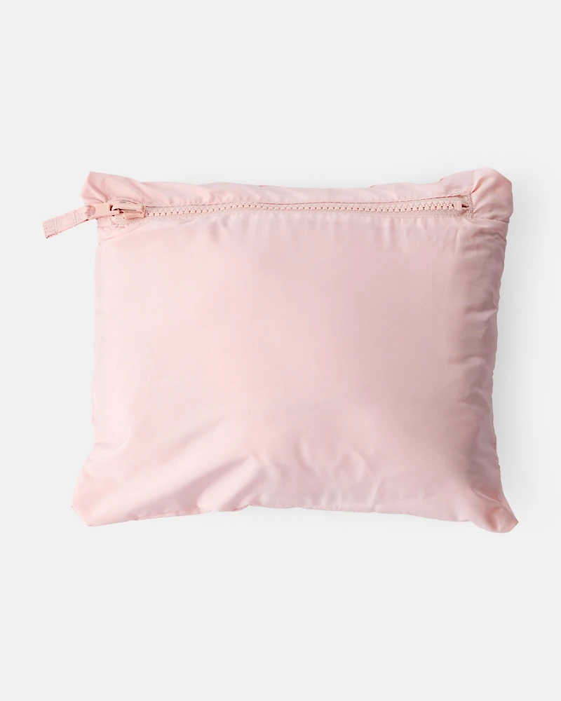 Baby Packable Hooded Puffer Jacket - Pink