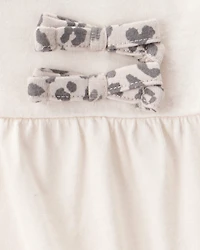 Baby 2-Piece Long-Sleeve Bodysuit & Pull-On Leopard Pants