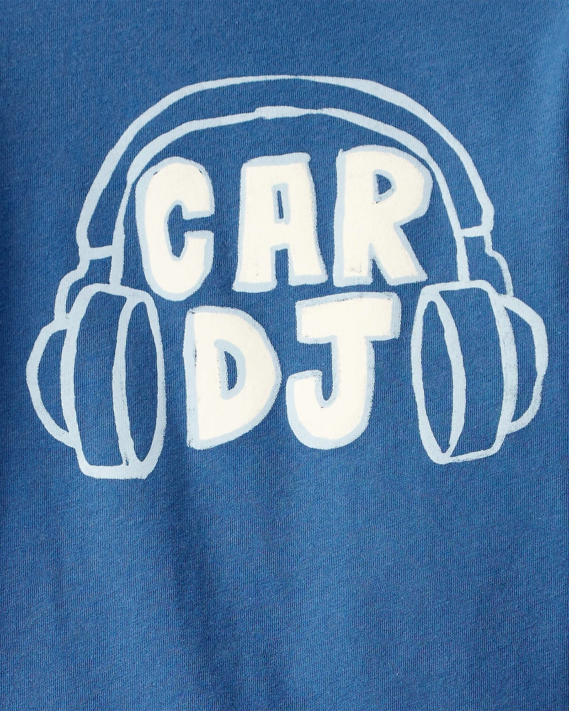 Toddler Boy Car DJ Long-Sleeve Graphic Tee - Blue