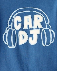 Toddler Boy Car DJ Long-Sleeve Graphic Tee - Blue