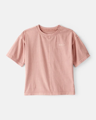 Boys Cali Cotton Short-Sleeve Tee - Brown