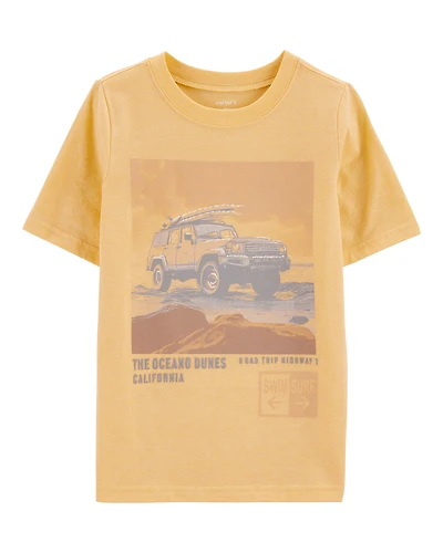Kid Beach Graphic Tee - Yellow