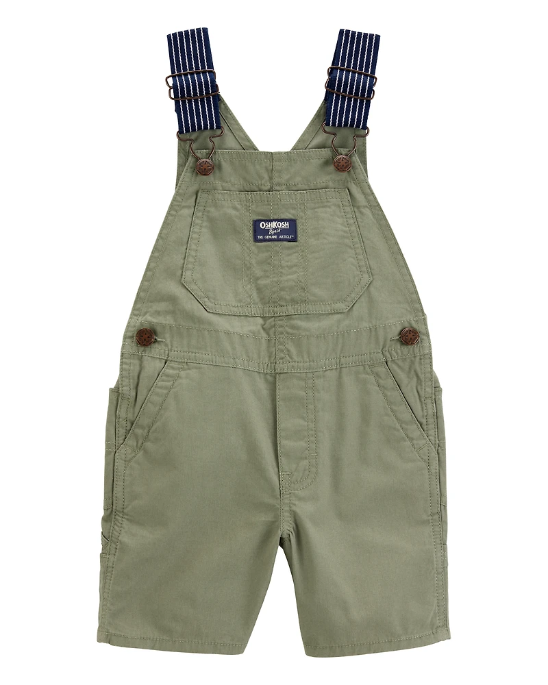 Baby Woven Shortalls - Green