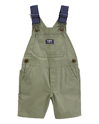Baby Woven Shortalls - Green