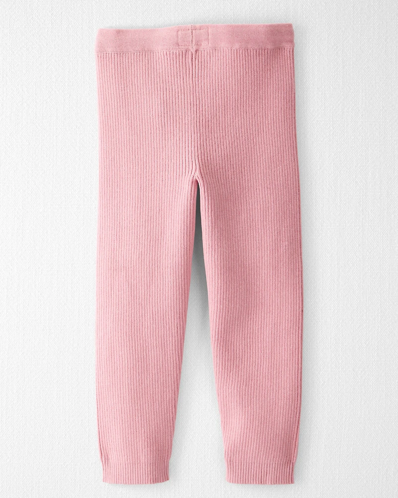Toddler Girl Organic Cotton Sweater Knit Pants