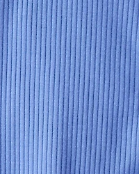 Baby Boy Rib Long-Sleeve Snug Fit Sleep & Play Pajamas - Blue