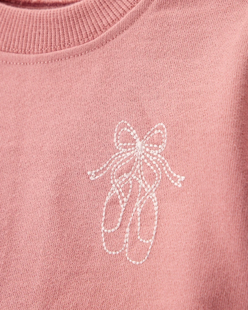 Baby 3-Piece Ballet Little Pullover Set - Pink/Ivory