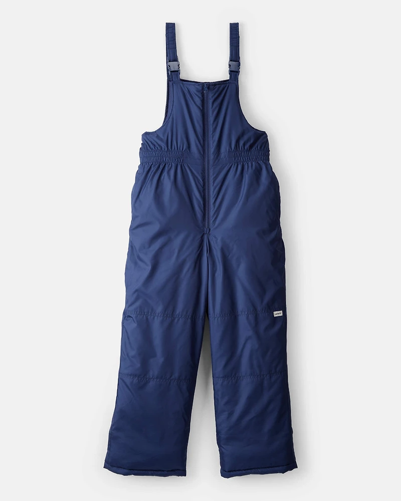 Kid Overall Snow Bibs - Navy