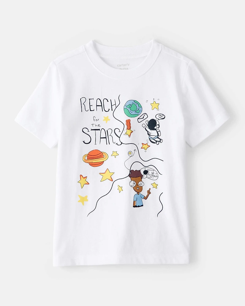 Toddler Boys & Girls Clubs 'Reach for the Stars' Short-Sleeve Tee