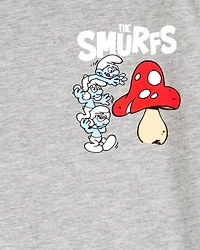 Boys Smurfs Graphic Tee - Grey