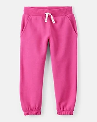 Toddler Girl DayDream Fleece Drawstring Joggers - Pink