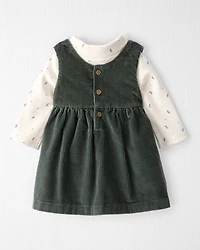 Baby Girl 2-Piece Organic Cotton Jumper Set