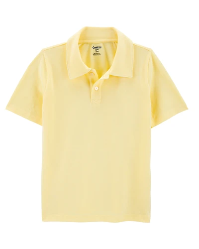Kid Pique Uniform Polo Shirt - Yellow