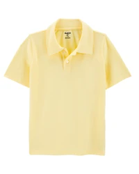 Kid Pique Uniform Polo Shirt - Yellow
