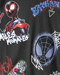 Boys Marvel™ Spider-Man Miles Morales Short-Sleeve Graphic Tee - Black