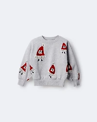 Toddler Santa Hat Dolman-Sleeve Sweatshirt - Heather Grey