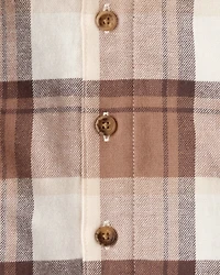 Toddler Boy Flannel Long-Sleeve Jacket - Brown