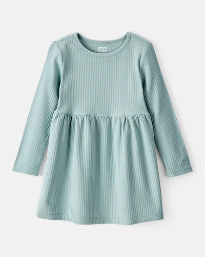 Toddler Girl Long-Sleeve Dress - Green
