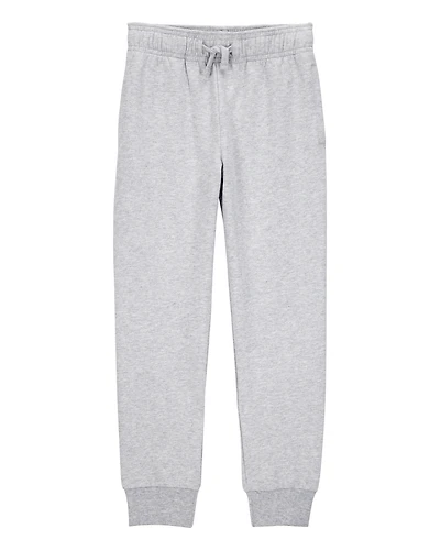 Kid Pull-On Drawstring Joggers - Grey