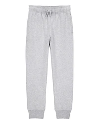 Kid Pull-On Drawstring Joggers - Grey