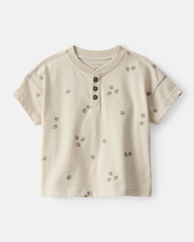 Baby Boy Acorn Short-Sleeve Tee - Brown