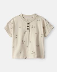 Baby Boy Acorn Short-Sleeve Tee - Brown