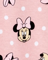 Toddler Girl Minnie Mouse Snug Fit Cotton 2-Piece Pajamas - Pink