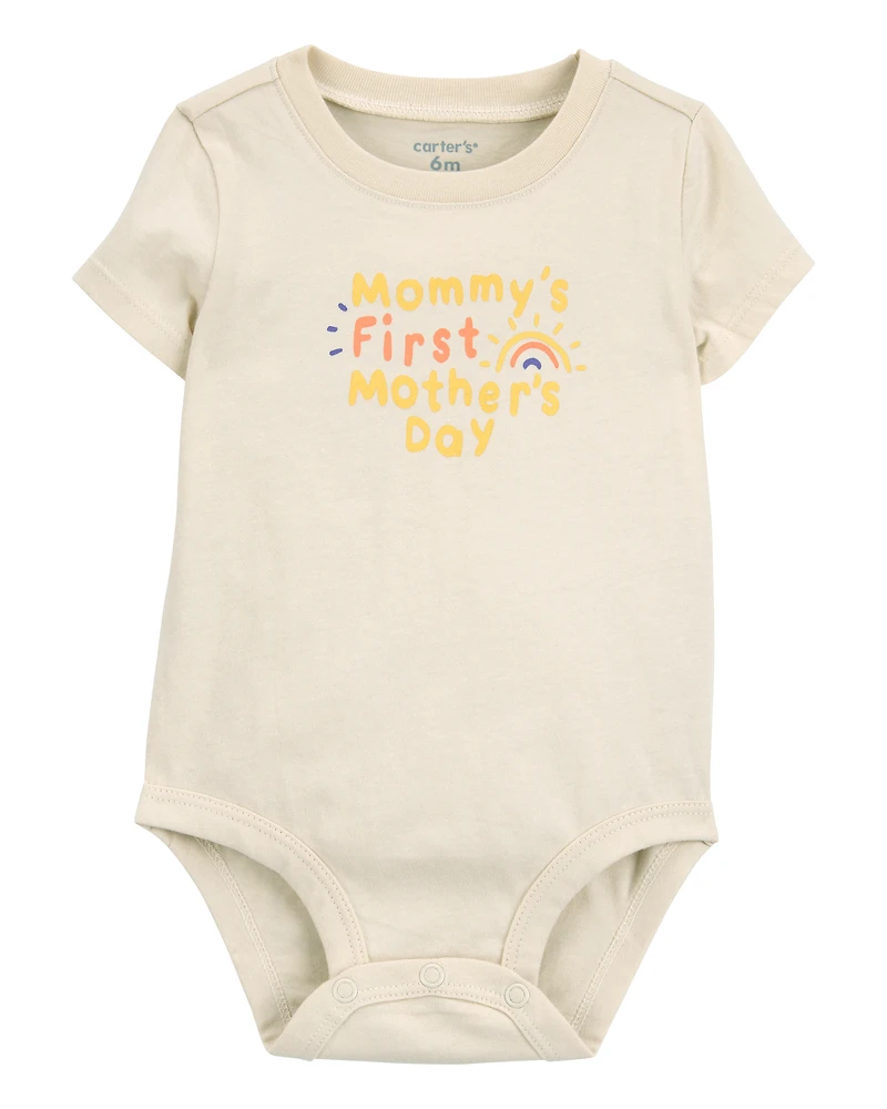 Baby Mother's Day Short-Sleeve Bodysuit - Ivory