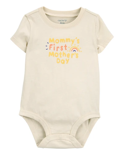 Baby Mother's Day Short-Sleeve Bodysuit - Ivory