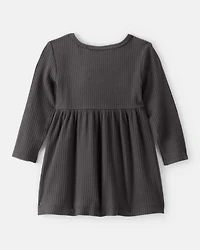 Baby Girl Long-Sleeve Dress - Black