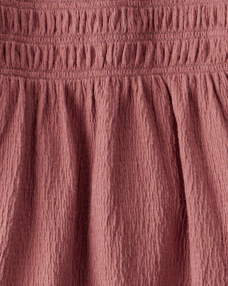 Toddler Girl 2-Piece Organic Cotton Crinkled Knit Set