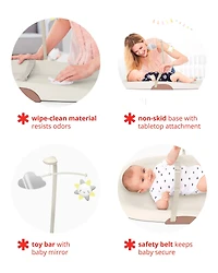 Nursery Style Wipe-Clean Changing Pad - 18 in - Oat