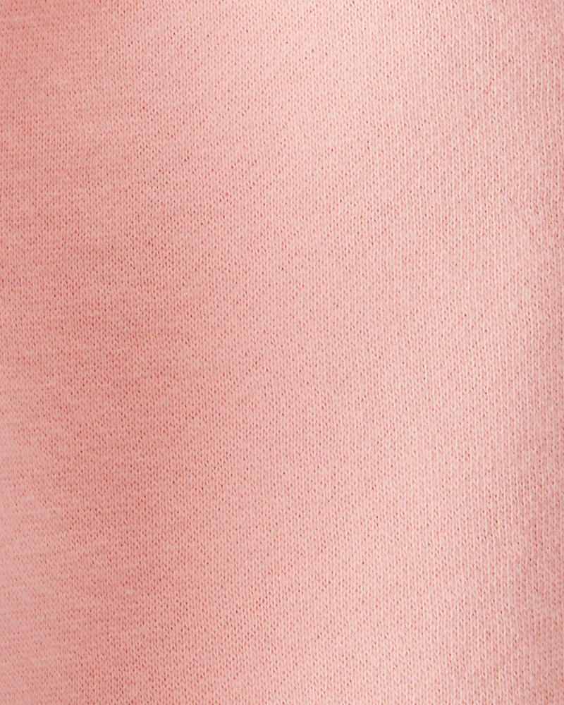 Baby Girl Cotton Pull-On Pants - Pink