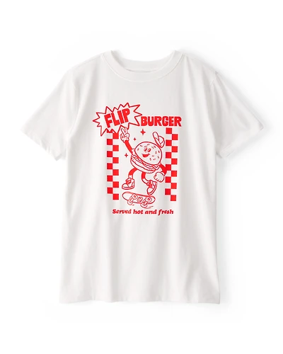 Kid Burger Short-Sleeve Graphic Tee - White