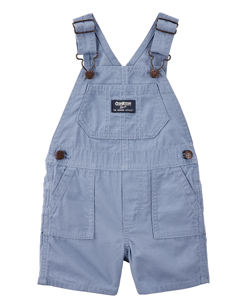 Baby Woven Shortalls - Blue