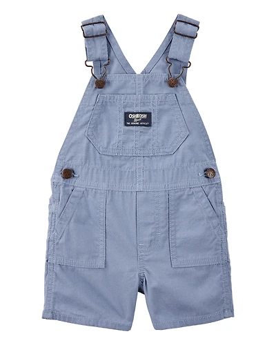 Baby Woven Shortalls - Blue