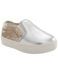 Kid Metallic Slip-On Casual Shoes